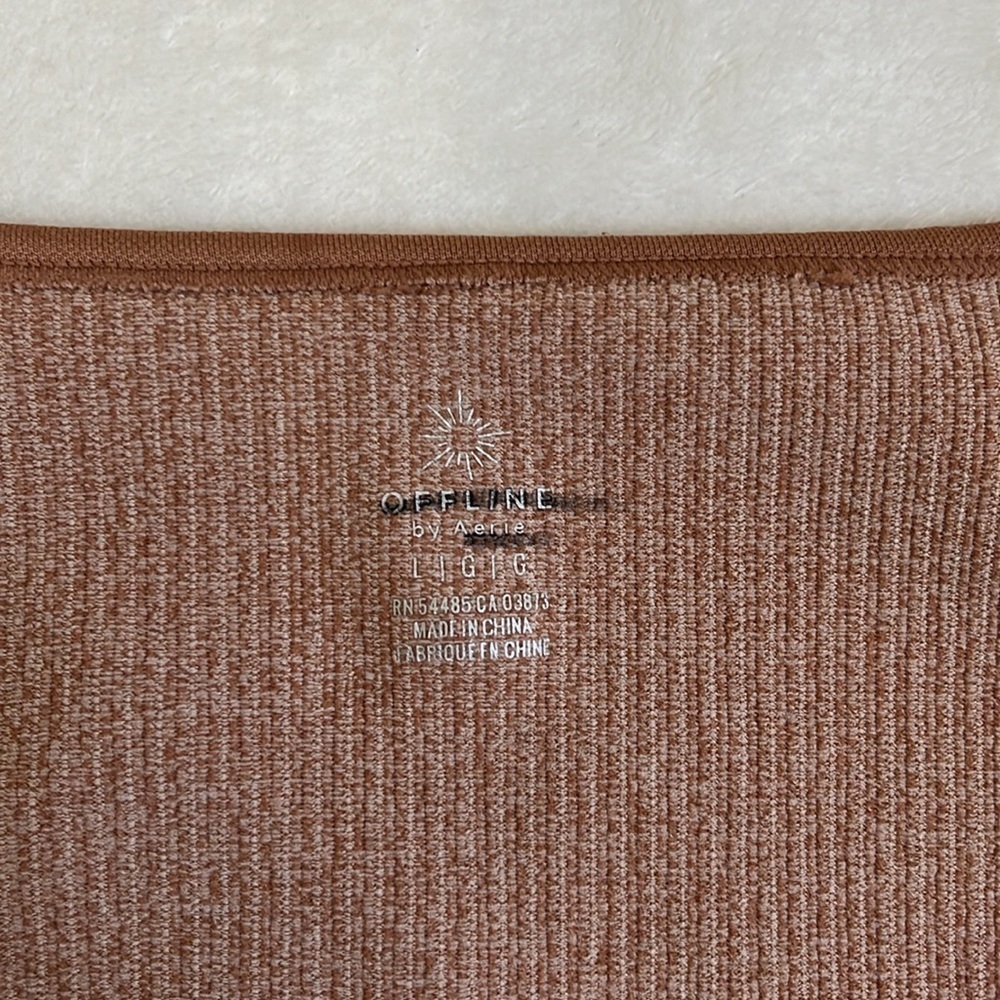 Offline by Aerie Women’s Ribbed Crop Top Size Large - Picture 5 of 6